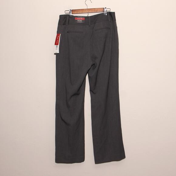 NEW Rafaella Gray Stretch Gabardine Pants Size 12 Curvy fit - Picture 4 of 10
